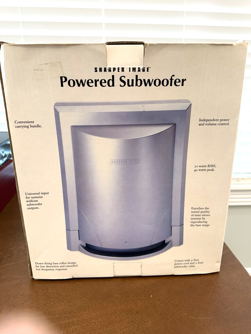 Sharper Image Powered Subwoofer SA251 32W Compact - Never used - LN